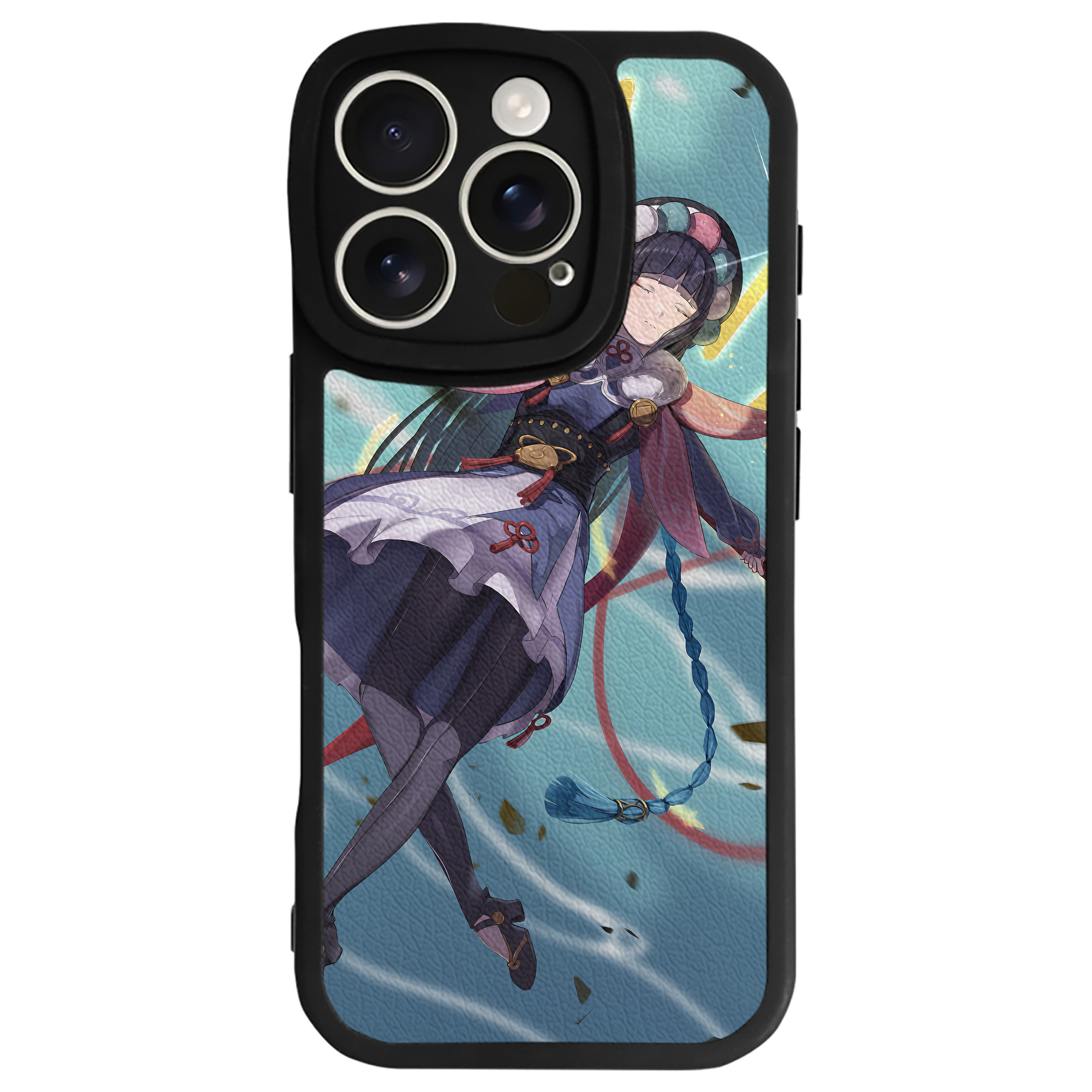 げんし神 genshin 【iPhone 16シリーズ対応】シリコンスマホケース（レザー調） 材質：シリコン